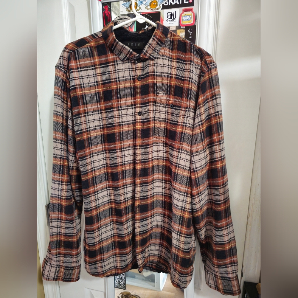 KR3W XL Brown and Black Flannel